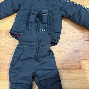 DKNY baby 2 piece puffer jacket and snowsuit set
